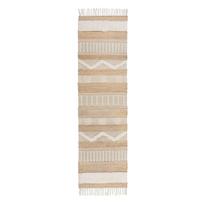 Smėlio spalvos džiuto kilimėlis Flair Rugs Medina, 60 x 230 cm