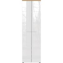 Balta natūrali ąžuolinė spinta 60x198 cm Aledo - Germania