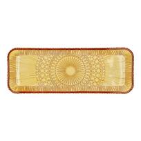 Serviravimo padėklas oranžinės spalvos iš stiklo 14x38 cm Kusintha – Bitz