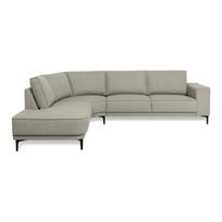 Kampinė sofa šviesiai pilkos spalvos (su kairiuoju kampu) Copenhagen – Scandic