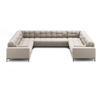 Kampinė sofa smėlio spalvos („U“ formos) Bali – Cosmopolitan Design