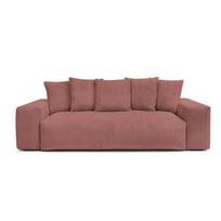 Iš kordinio velveto sofa šviesiai rožinės spalvos 280 cm Voltaire – Bobochic Paris