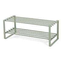 Pilkai žalios spalvos iš metalo spintelė batams 70x29x27 cm Rex – Spinder Design