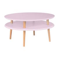Rožinis kavos staliukas "Ragaba UFO", Ø 70 cm