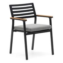 Juoda metalinė sodo kėdė Bona - Kave Home