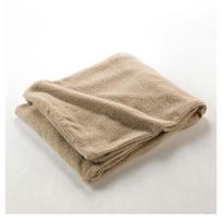 Smėlio spalvos fleece tipo antklodė ir pledas 180x220 cm Curly Wooly – douceur d'intérieur