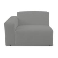 Iš boucle modulinė sofa pilkos spalvos (su kairiuoju kampu) Roxy – Scandic