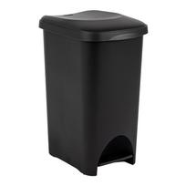 40 l juoda plastikinė dėžė su pedalais - Addis