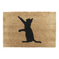 Iš kokoso pluošto grindų kilimėlis 40x60 cm Cat – Artsy Doormats