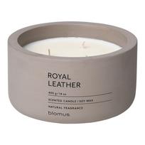 Aromatinė žvakė iš sojų vaško degimo laikas 25 h Fraga: Royal Leather – Blomus