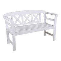 Baltas medinis sodo suolas Vancouver - Garden Pleasure