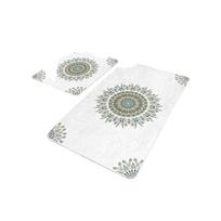 Vonios kilimėliai baltos spalvos 2 vnt. 60x100 cm – Mila Home
