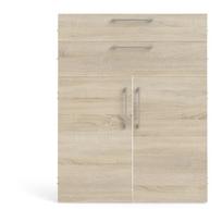 Modulinės lentynos dalis natūralios spalvos iš ąžuolo 84x105 cm Prima – Tvilum