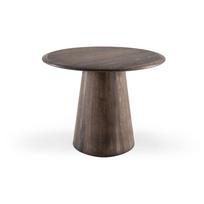 Iš ąžuolo masyvo apvalios formos šoninis stalas ø 55 cm Mushroom – Gazzda