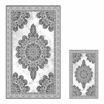 Vonios kilimėliai pilkos spalvos 2 vnt. 60x100 cm – Mila Home
