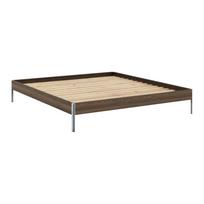 Iš pušies masyvo dvigulė lova rudos spalvos su lovos grotelėmis 180x200 cm Core – Karup Design