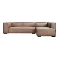 Šviesiai ruda odinė kampinė sofa (dešinysis kampas) Madame - Windsor & Co Sofas