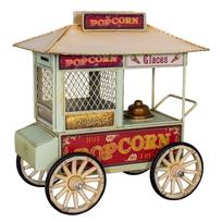Metalinė maža dekoracija Popcorn Cart - Antic Line