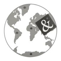 Magnetinė skelbimų lenta World Map – PT LIVING