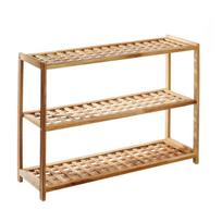 Iš riešutmedžio masyvo spintelė batams natūralios spalvos – Premier Housewares