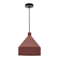 Terakotos spalvos kabantis šviestuvas ø 30 cm su metaliniu gaubtu Peralta – Kave Home