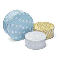Iš plieno maisto laikymo indai 3 vnt. tortams English Meadow – Cooksmart ®
