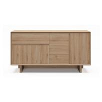 Natūralios spalvos šoninė spintelė iš ąžuolo 146x76x45 cm Carpi – Marckeric