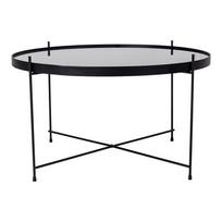 Juodas apvalus kavos staliukas ø 70 cm Venezia - House Nordic