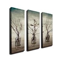 3 dalių paveikslas ant drobės Vases