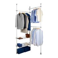 Iš metalo teleskopinė drabužių kabykla baltos spalvos Herkules – Wenko