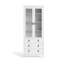 Vitrina baltos spalvos 78x199 cm Madrid – Tvilum