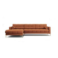 Kampinė sofa raudonos plytų spalvos (su kairiuoju kampu) Bali – Cosmopolitan Design