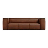 Konjako rudos spalvos odinė sofa 227 cm Madame - Windsor & Co Sofas