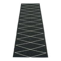 Juodos spalvos lauko kilimas 70x240 cm Max Black – Pappelina