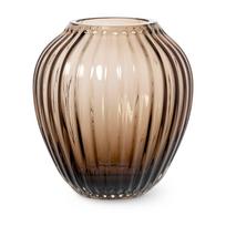 Rudos spalvos stiklinė vaza Kähler Design Hammershøi, aukštis 14 cm
