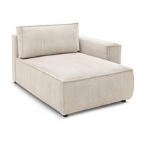 Modulinė sofa kreminės spalvos iš kordinio velveto (su dešiniuoju kampu) Nihad modular – Bobochic Paris