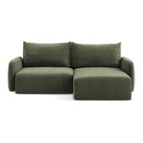 Žalios spalvos sulankstoma/su sandėliavimo vieta kampinė sofa (su dešiniuoju kampu) Kalena – Makamii