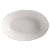 Balta porcelianinė gili lėkštė Maxwell & Williams Basic, 25 x 17 cm