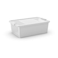 Baltos spalvos iš plastiko daiktadėžė su dangčiu 55x35x19 cm Bi-Box M – KIS