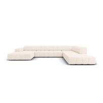 Kampinė sofa kreminės spalvos (su dešiniuoju kampu/„U“ formos) Chicago – Cosmopolitan Design