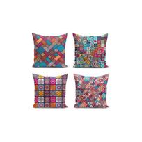 Dekoratyviniai pagalvių užvalkalai 4 vnt. 45x45 cm Mandala Tiles – Minimalist Cushion Covers