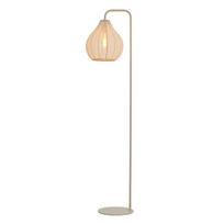 Pastatomas šviestuvas smėlio spalvos (aukštis 156,5 cm) su tekstiliniu gaubtu Elati – Light & Living