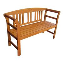 Medžio masyvo sodo suoliukas rudos spalvos San Jose – Garden Pleasure
