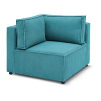 Modulinė sofa mėlynos spalvos iš kordinio velveto (kintama) Nihad modular – Bobochic Paris