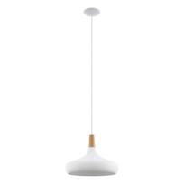 Kabantis šviestuvas baltos spalvos ø 40 cm su metaliniu gaubtu SABINAR – EGLO