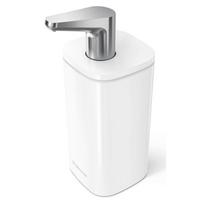 Muilo dozatorius iš plieno baltos spalvos 295 ml Pulse – simplehuman