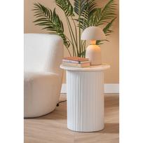 Iš marmuro apvalios formos šoninis stalas ø 50 cm Luscious – Leitmotiv