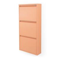 Rausvos spalvos iš metalo atlenkiama spintelė batams 50x103x15 cm Billy – Spinder Design