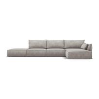 Šviesiai pilka kampinė sofa (dešinysis kampas) Vanda - Mazzini Sofas