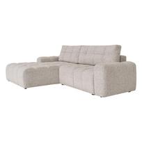 Smėlio spalvos sulankstoma/su sandėliavimo vieta modulinė kampinė sofa (su kairiuoju kampu) Lulu – Miuform